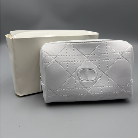 Dior Handbags - Dior White Cosmetic Pouch